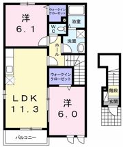 FLOR 野市 Aの間取り画像