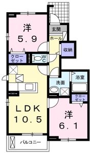 グリーン・ヒルズ Fの間取り画像