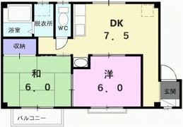 パステルハイツ坂の間取り画像