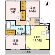 ディアコート札場 A棟の間取り画像