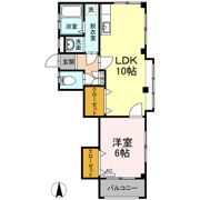 能茶山ハイツの間取り画像