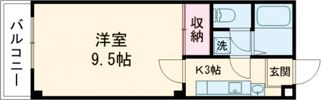 オカダハイツの間取り画像