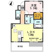 ヴィラ フクオカ B棟の間取り画像
