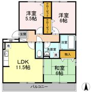 ディアコート札場 A棟の間取り画像