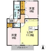 ブルージュあざみの間取り画像