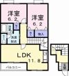 ハイム高岡 Ⅱの間取り画像