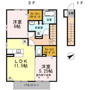 ボナール朝倉西町の間取り画像