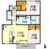 ラフィーネⅡの間取り画像