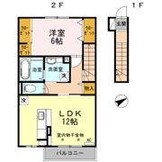 ボナール朝倉西町の間取り画像
