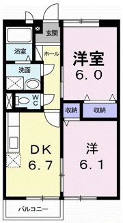 ハイツ・林の間取り画像