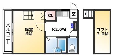 STハウスⅡの間取り画像