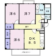 パルテールⅠの間取り画像
