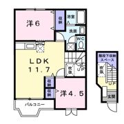 ライフ21の間取り画像