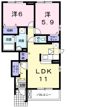 サンファミール西辛川の間取り画像