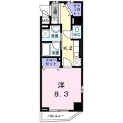 ラフィネ医大東の間取り画像