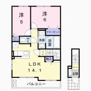 クラールグレイス Bの間取り画像