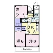 パルテール桑の木の間取り画像