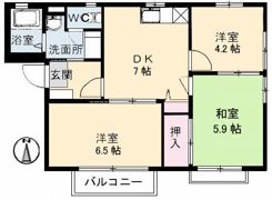 ルナール玉島 A棟の間取り画像