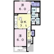 ハーモニーツネヤマの間取り画像