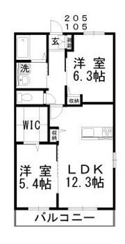 クオーレMの間取り画像