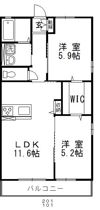 ボヌール鴨方の間取り画像