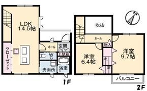 ハレクラニA棟の間取り画像