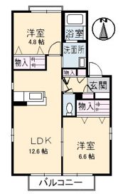 Sweet House A棟の間取り画像