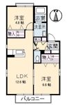 Sweet House A棟の間取り画像