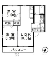 リーベンハイムBの間取り画像