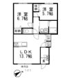 ラ・ペジブル Cの間取り画像