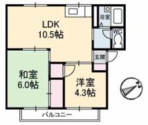 プレジール梶谷の間取り画像