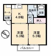 ヒルズYKの間取り画像
