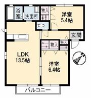 エストリオン B棟の間取り画像