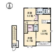 メゾンボヌール B棟の間取り画像