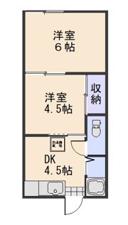 アパートべジータの間取り画像