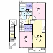 クレドール美咲Aの間取り画像
