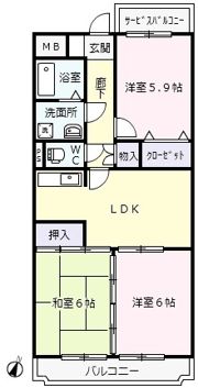 マジェステートの間取り画像