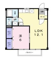 くらしきグリーンハイツの間取り画像