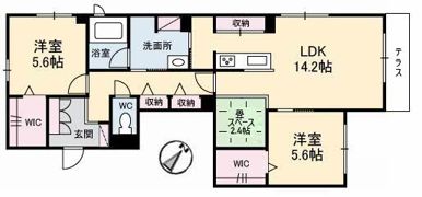 アントゥール B棟の間取り画像