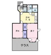 グリーンウッドBの間取り画像