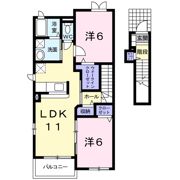 テラース平吉Bの間取り画像