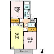 リトルバード横井 B棟の間取り画像