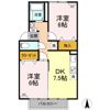 ファミール桃の郷 A棟の間取り画像