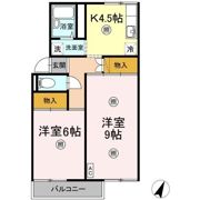 コーポ三谷原の間取り画像