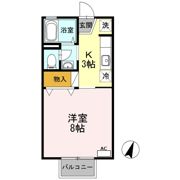 レインボーハイツ A棟の間取り画像