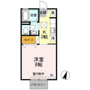 レインボーハイツ B棟の間取り画像