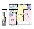 ア・ラ・モード中撫川Ⅱの間取り画像