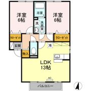 パストラーレ A棟の間取り画像