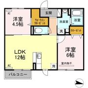 VINCULNM B棟の間取り画像