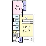 RiverSide東祥Cの間取り画像